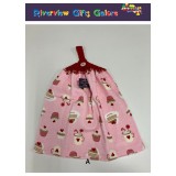 Crochet Top Hand Towel / Tea Towel - Sweet Treats A Crochet Top Hand Towel / Tea Towel - Sweet Treats A